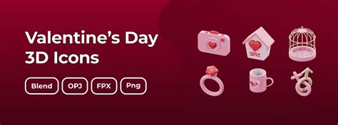 Valentine S Day 3d Icon Behance