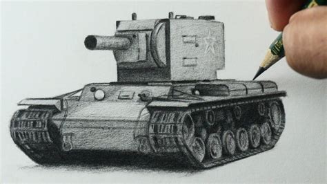 Como desenhar um Tanque de guerra Soviético KV2 PASSO A PASSO narrado