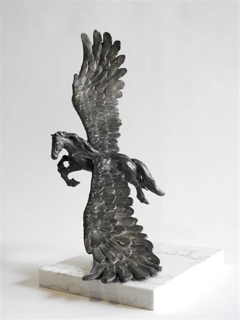 FLYING PEGASUS SCULPTURE: Soaring Original Art Bronze of a - Etsy ...