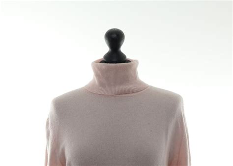 Clarina Damen Rolli Pullover 40 Rosa Leicht Rollkragen Feinstrick 100