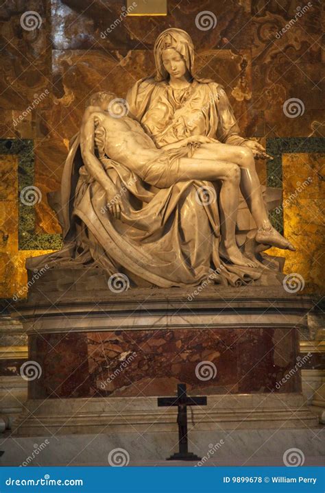 Michaelangelo Pieta Sculpture Vatican Rome Italy Editorial Stock Photo ...