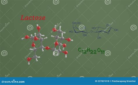 Lactose Sugar Science Molecule 3d Render Illustration Stock Illustration Illustration Of