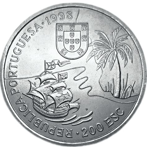 Moeda Portugal 200 Escudos 1998 Terras Do Natal Moedas De Coleção