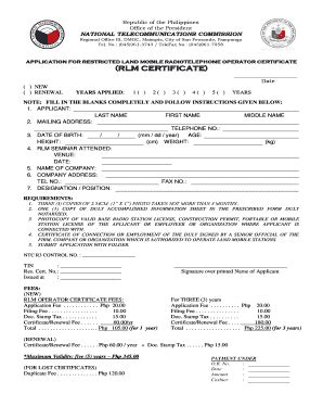 RLM Certificate Fill And Sign Printable Template Online