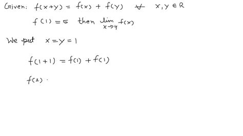 Solved Let F Be A Continuous Function On Satisfying F X Y F X A Y