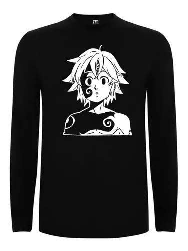 Polera Hombre Manga Larga Nanatsu No Taizai Dise O Cuotas Sin