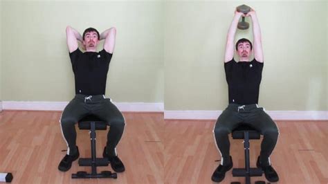 Standing Dumbbell Overhead Tricep Extension How To Guide