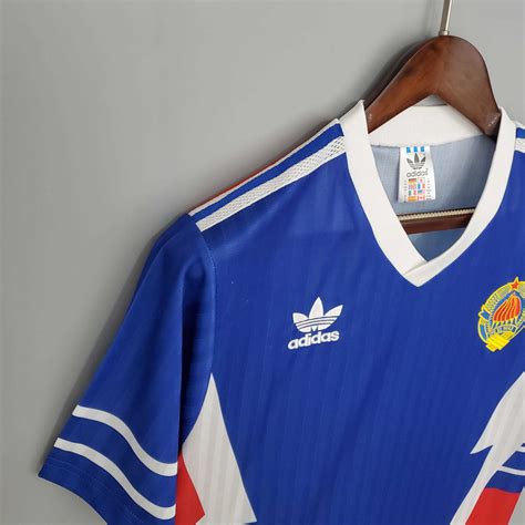 Camisa Iugoslávia Retrô 1990 Azul Adidas