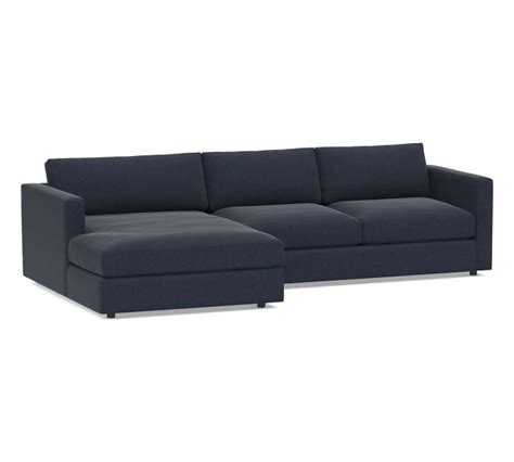 Jake Modular Upholstered Double Wide Sofa Chaise Sectional | Sectional ...