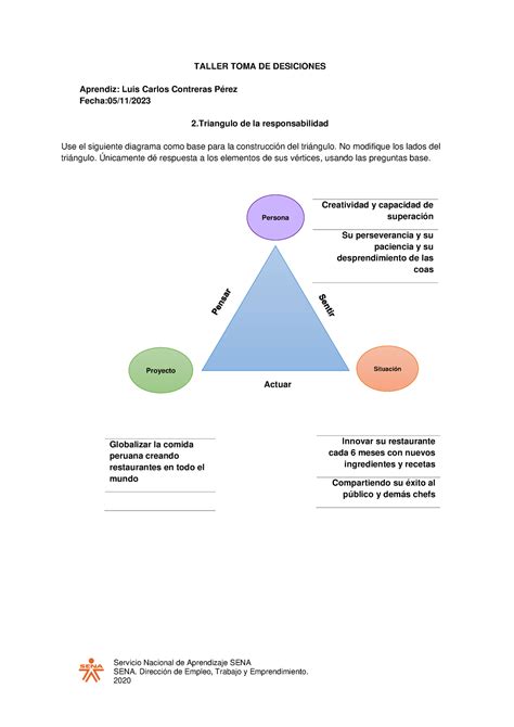 Taller Toma De Desiciones Luis Carlos Contreras Servicio Nacional De