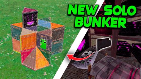 The Best Solo Bunker In Rust Rust Base Design Youtube