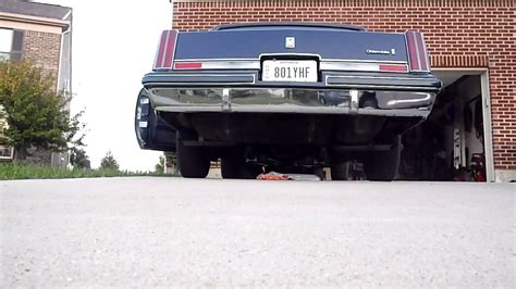 1981 Oldsmobile Cutlass Supreme With Pypes Exhaust Street Pros Youtube