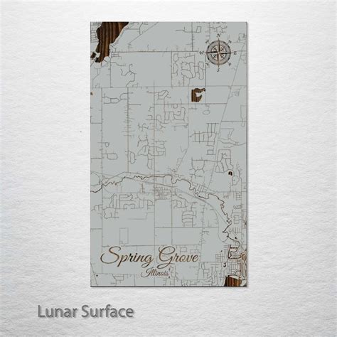 Spring Grove Illinois Street Map Large 22 5 X 38 Lunar Surface