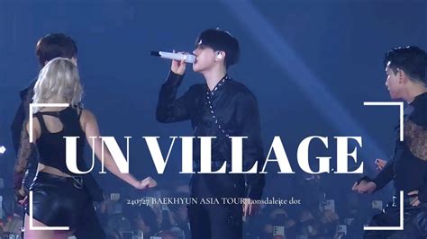 4K 백현 UN Village 240727 BAEKHYUN ASIA TOUR Lonsdaleite dot DAY1