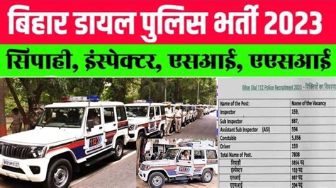 Bihar Police New Vacancy L Bihar Police Dial Vacancy L