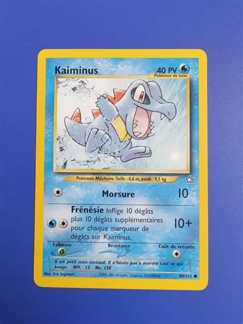 CARTE POKÉMON KAIMINUS 80 111 Neo Genesis Occasion FR EUR 10 00