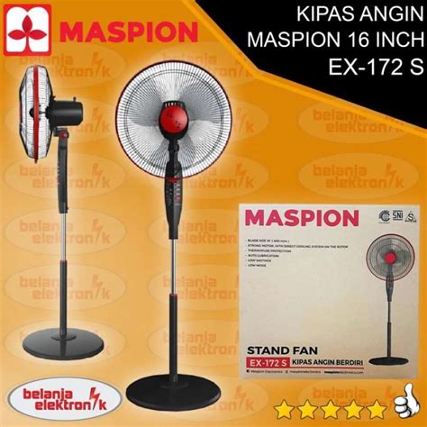 Jual Kipas Angin Berdiri Stand Fan 16 Inch Maspion Ex 172 S Di Seller