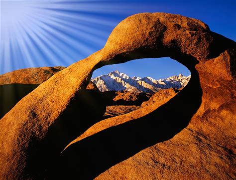 Somerset House Images CALIFORNIA ALABAMA HILLS SUN RAYS AND GRANITE