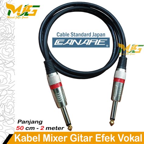 Jual Kabel Canare Mixer Gitar Crossover Equalizer Efek Vokal Jack Toa