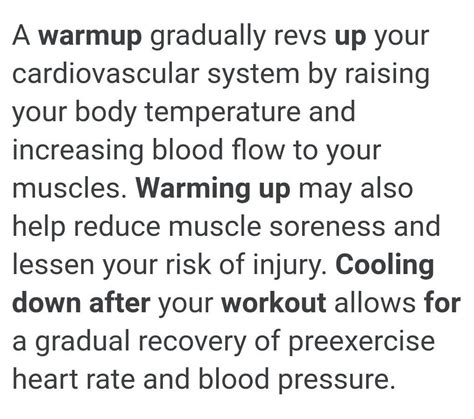 Why Is It Important To Do The Warm Up Before Exercise And Cooldown