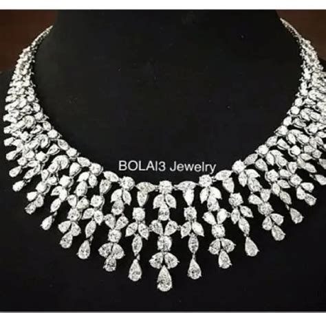 Real Diamonds Diamond Necklace Set Weight 105 Grams 18 K At Rs 1500000 In New Delhi