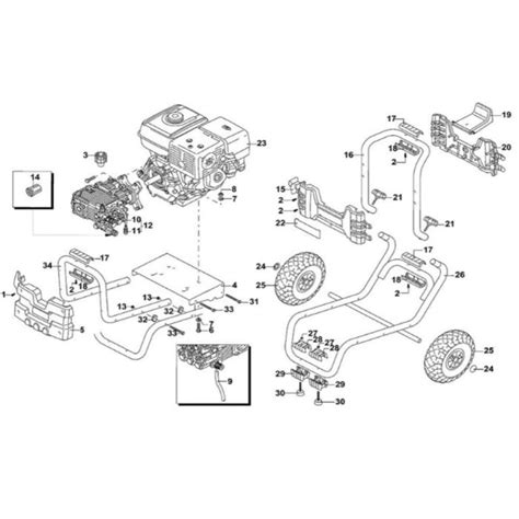 Main Assembly For Dewalt Dxpw E Pressure Washer L S Engineers