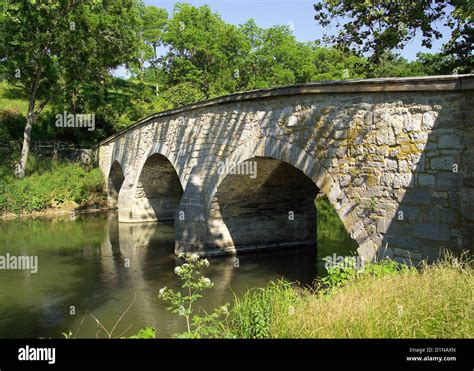 Antietam National Battlefield Maryland Burnside Bridge Stock Photo Alamy