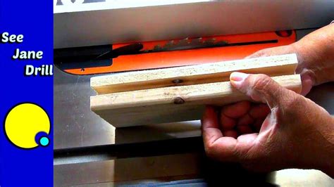 How To Cut A Groove With A Table Saw Youtube