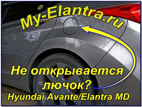 Не отскакивает лючок бензобака? Минута и готово! — Hyundai Avante (5G ...