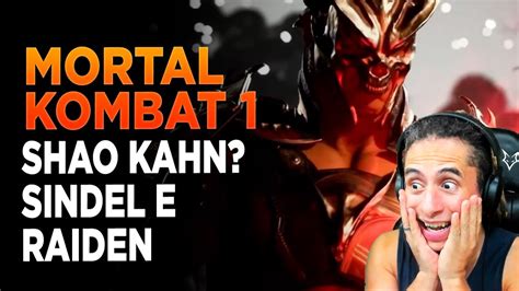 MORTAL KOMBAT 1 SHAO KAHN RAIDEN E SINDEL REVELADOS GAMESCOM 2023