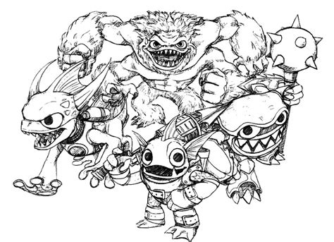 Dibujo De Skylanders Para Colorear Y Pintar