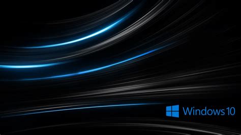 Windows 10 Wallpaper HD in Blue Abstract with New Logo - HD Wallpapers ...