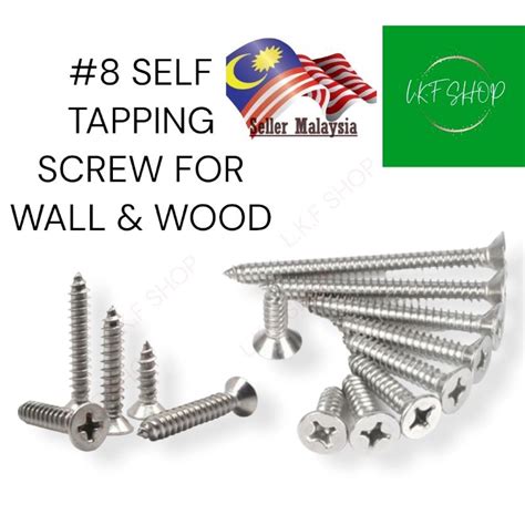 Flat Head Self Tapping Screw Skru Tajam L K F Shop Shopee Malaysia