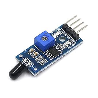 IR Infrared 4 Wire Flame Detection Sensor Module IR Flame Sensor Module