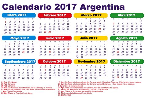 Calendario Con Feriados De Argentina Image To U