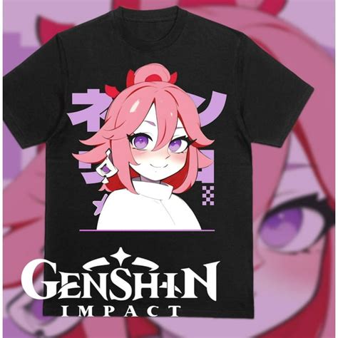 Genshin Impact Shirt, Yae Miko Fan Art Shirt, Yae Miko Shirt, Genshin Shirt, ZZZ, Hoyoverse ...