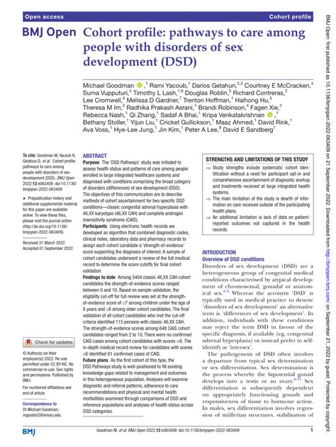 Pdf Cohort Profile Pathways To Care Among People With Disorders Of