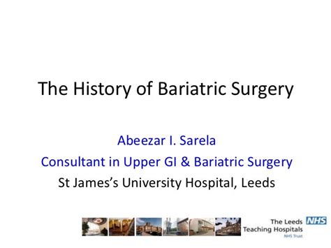 History Of Bariatric Surgery