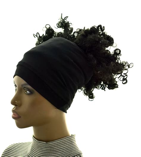 Black Ponytail Loc Socks - Dread Locs Socks- Fashion Headband-choose A