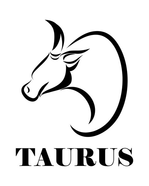 Taurus Zodiac Line Art Vector Eps 10 2174346 Vector Art At Vecteezy