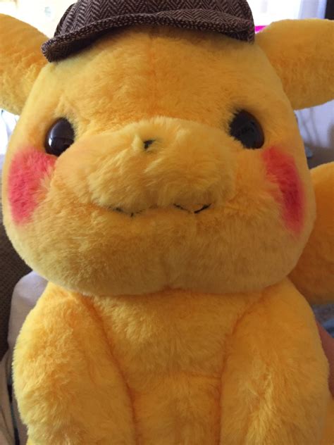 My life size detective Pikachu plush ️ | Pokémon Amino