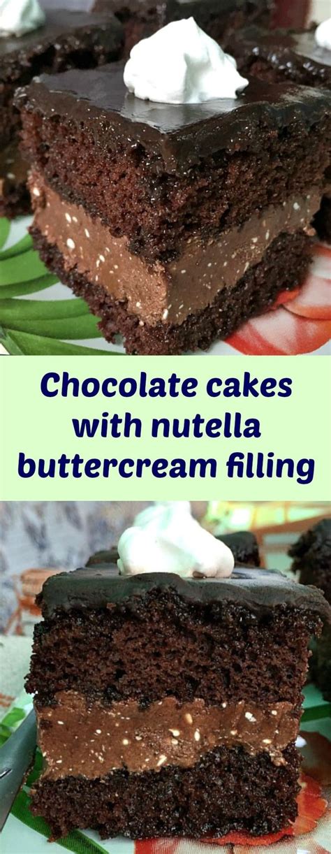 Sheet Chocolate Cake With Nutella Filling My Gorgeous Recipes