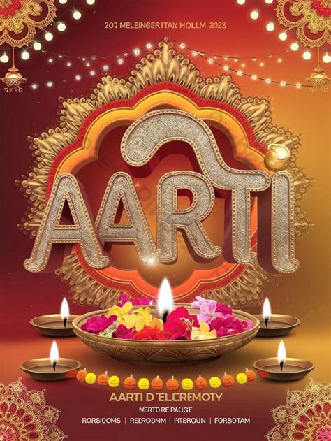 aarti durga puja sacred poster psd   pikbest