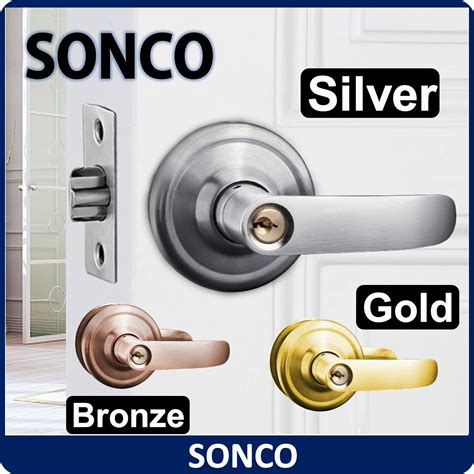 Jenis Tombol Pintu Sonco Tubular Lever Cylindrical Cylinder Door Lock