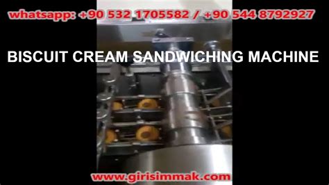 BISCUIT CREAM SANDWICHING MACHINE COOKIE CAPPER MACHINE YouTube