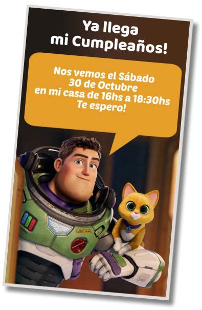 Mejores Invitaci N Buzz Lightyear Whatsapp Digital