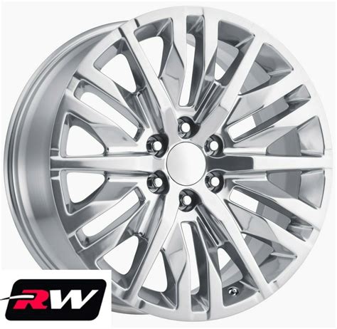 22 X9 Inch Gmc Yukon Oe Replica Wheels Polished 2019 Sierra Denali Rims