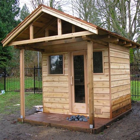 Outdoor Sauna Building Plans Tutorial Pics