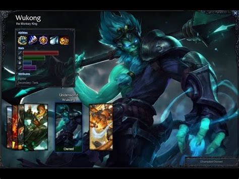 Underworld Wukong Skin Spotlight Gameplay P Hd League Of Legends