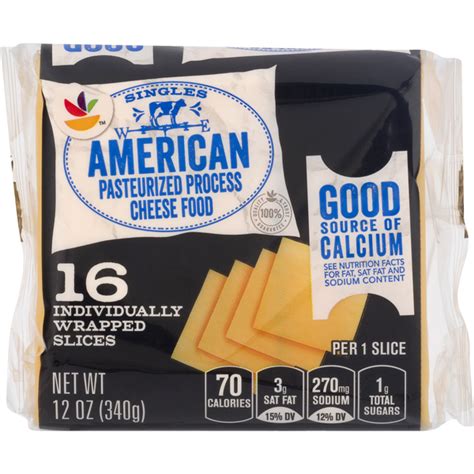 Save on Giant American Cheese Slices Singles - 16 ct Order Online ...